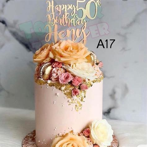 Jual Kue Ulang Tahun Berhiaskan Bunga Diameter 20cm Shopee Indonesia