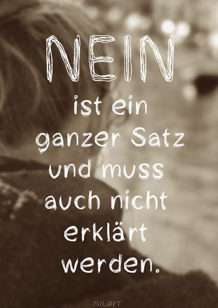 Nein Ist Ein Ganzer Satz Lettering Card Quote Art Word Art