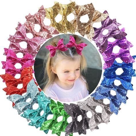 30pcsset 6inch Hair Ribbon Bows With Alligator Clip Kids Hair