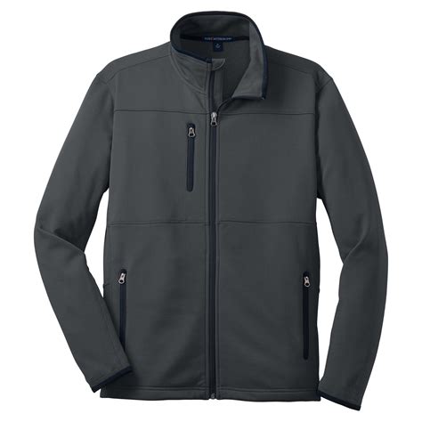 Port Authority F222 Pique Fleece Jacket Graphite Full Source