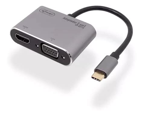 Adaptador Conversor Type c P Hdmi 4k 2k Vga Knup Promoç