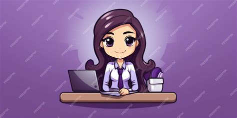 Premium Ai Image Administrative Assistant Mascot For A Company Logo Line Art Generative Ai