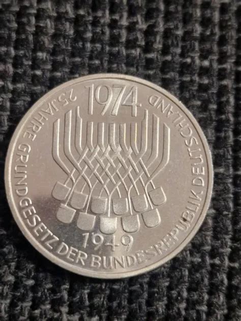 Dm Gedenkm Nze Silber Jahre Grundgesetz Der Bundesrepublik