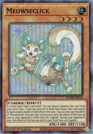 Meowseclick Burst Of Destiny Yu Gi Oh Cardtrader