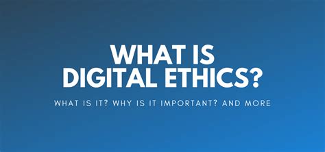 Digital Ethics What S Your Plan