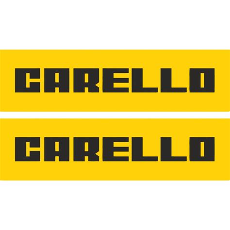 2x Carello Stickers Decals Decalshouse