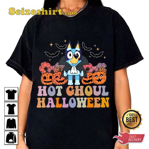 Bluey Hot Ghoul Halloween Dracula T Shirt