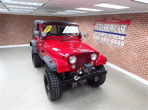 1980 Jeep Wrangler Cj7 Lifted Restored 350ci V8 4 Speed Manual Classic Jeep Wrangler 1980 For Sale