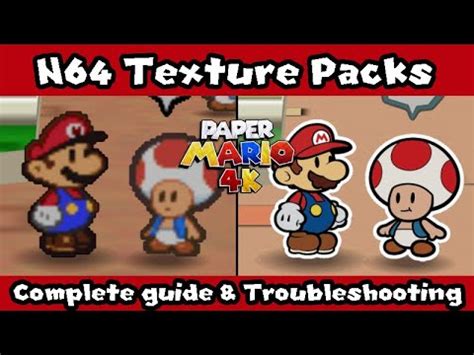 Paper Mario 64K How To Install Texture Packs In Project 64 Complete