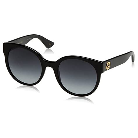 Gucci Gg0035s 001 Round Shape Negro Gris Degradado Black Eye