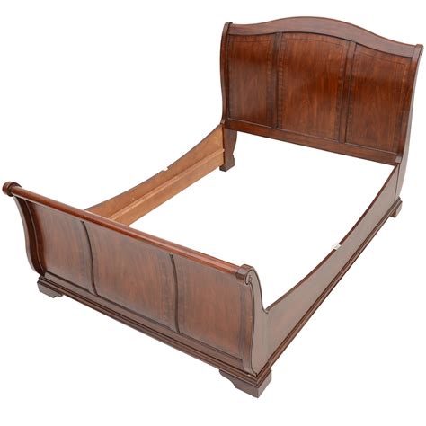 Mahogany King-Size Sleigh Bed Frame | EBTH