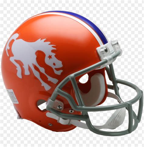 Denver Broncos Vsr4 Authentic Throwback Helmet - 1960 Denver Broncos Helmet PNG Transparent With ...