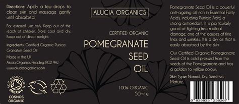 Alucia Organics Certified Organic Pomegranate Seed Oil 50ml Etsy