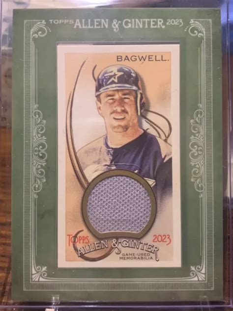 2023 TOPPS ALLEN Ginter Jeff Bagwell mini relique encadrée MFR JB