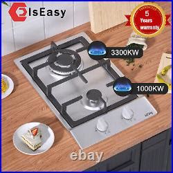 Iseasy Inches Gas Cooktop Burners Drop In Stainless Steel Lpg Ng