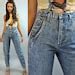 S Vintage High Waist Jeans Womens Nuovo Stone Wash Denim