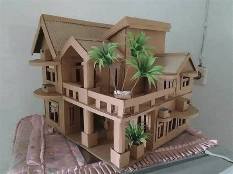 Ide Miniatur Rumah Dari Kardus Properti