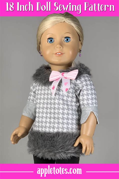 Alyssa Top 18 Inch Doll Sewing Pattern Printable Pdf American Girl