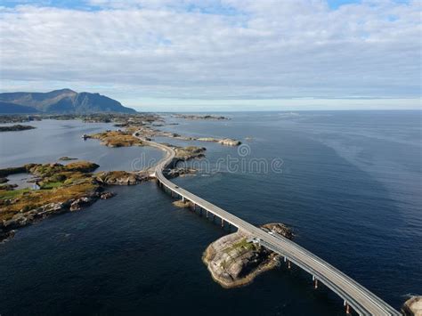 Long Bridge Road in Norway Near Atlantic Road Stock Image - Image of ...