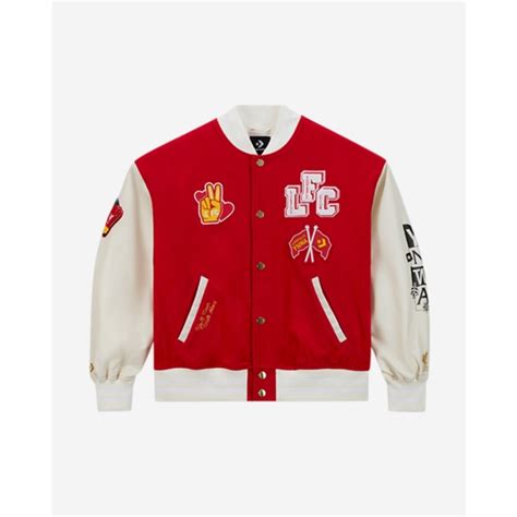 Lfc X Converse Unisex Woven Varsity Jacket