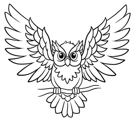 Coloring Pages Flying Owl Coloring Pages The Best Porn Website