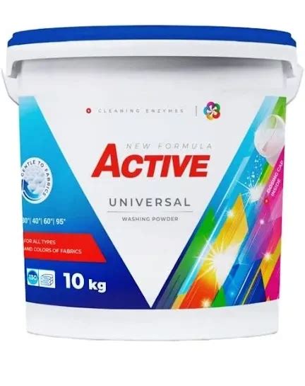 Порошок для стирки Active universal Powder (ведро), 10 кг. В наличии ...