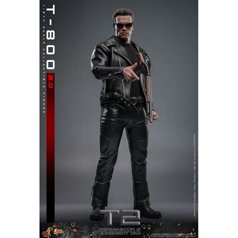 Hot Toys Terminator 2 Judgment Day MMS 1 6 T 800 V2 0 Figurine