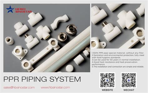 China PPR Cold Hot Water Pipes Manufacturers Suppliers Factory Direct Wholesale SINOSTAR