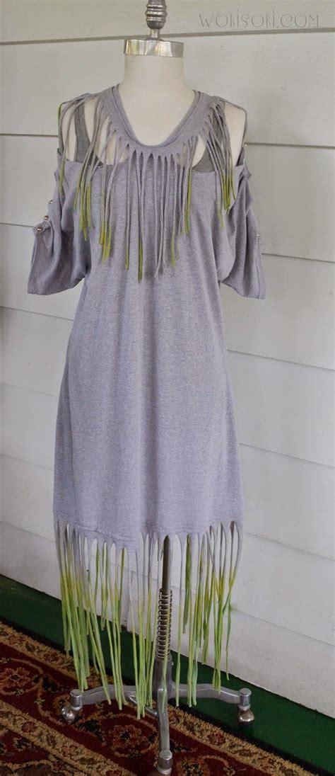 Wobisobi Tie Dyed Fringe Dress Diy