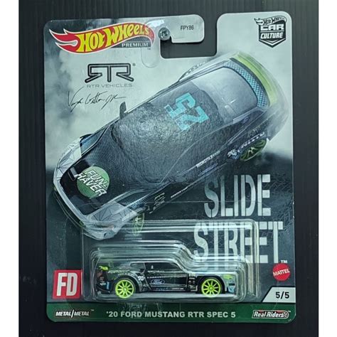 Jual Hot Wheels 20 Ford Mustang RTR Spec 5 Slide Street Shopee Indonesia
