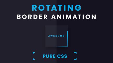 Rotating Border Animation | Pure CSS | Coding Artist