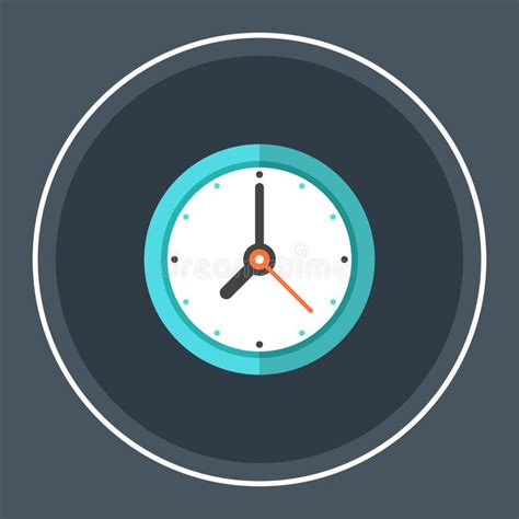 Clock Time Icon Vector Illustration Stock Vector Illustration Of