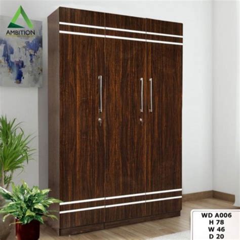 Ambition Mdf Particle Board Door Brown Wardrobe At Rs Piece In