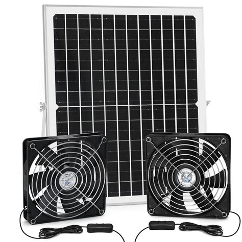 Kit solaire double ventilateur pour air d admission ou d échappement