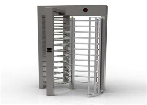 316ss Pedestrian Rotating Full Height Turnstile With Led Direction Indicators