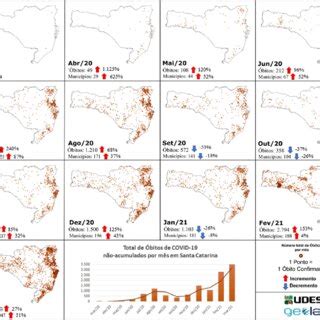 Cartogramas Mensais Da Distribui O Dos Bitos Decorrentes De