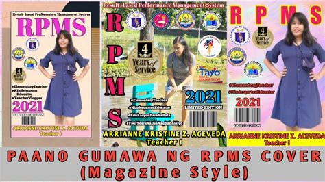 Paano Gumawa Ng Rpms Cover Magazine Style How To Make Rpms Cover