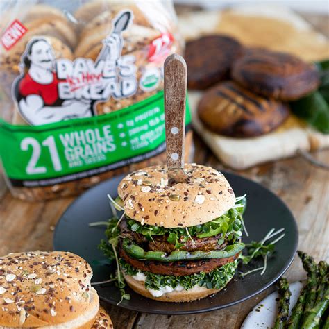 21 Whole Grains And Seeds Burger Buns — Daves Killer Bread Organic