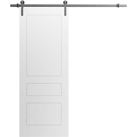 Modern Barn Door X Inches Mela Painted White Ft