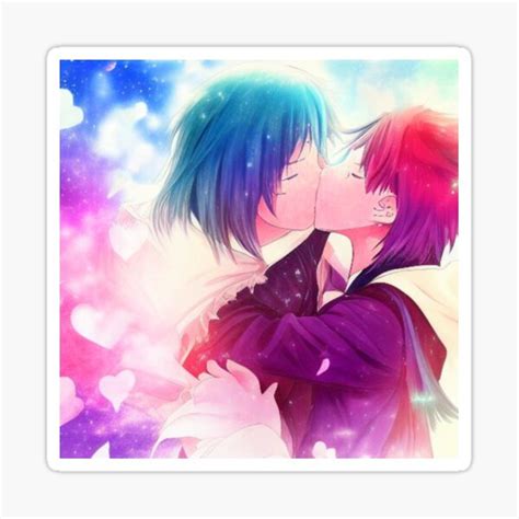 "Kissing Anime" Sticker for Sale by StephanieBrock | Redbubble