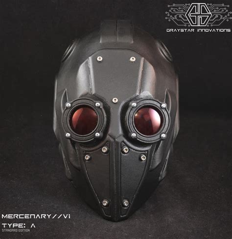 Mercenary V1 Type A Full Helmet Cyberpunk Armor Etsy