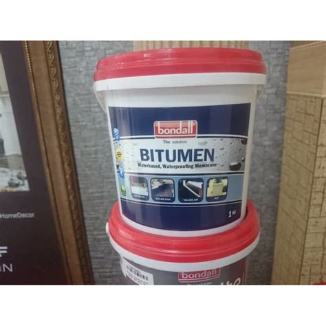 Jual Cat Waterprof Bondall Bitumen 1Kg Shopee Indonesia