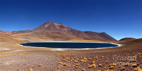 laguna miniques  miniques volcano chile photograph  james brunker