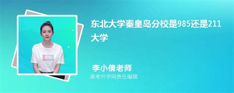 东北大学秦皇岛分校是985还是211大学