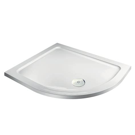 Aqualux Offset Quadrant Rh Shower Tray 1200 X 900 X 35mm Homebase