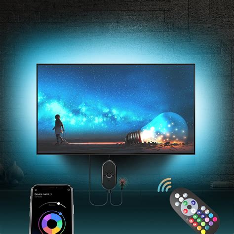 Ruban LED TV 4M Bande LED Avec Télécommande APP Synchroniser avec