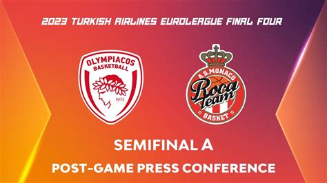 Turkish Airlines Euroleague Semifinal A Post Game Press Conference