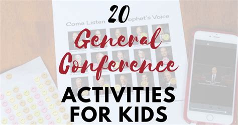 20 General Conference Activities for Toddlers and Youth - Or so she says...