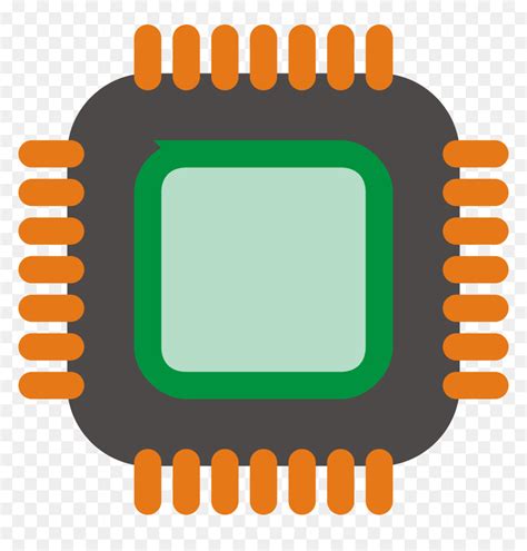 Electronics Clipart Computer Chip - Computer Chip Clip Art, HD Png Download - vhv