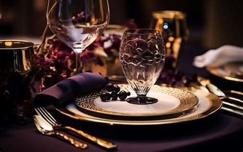 Premium Ai Image Luxury Tableware Beautiful Table Setting In Restaurant